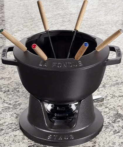 Staub fondue set 20cm - staub,
