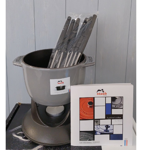 Staub small petite fondue set - staub,