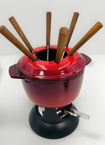 Staub cast iron fondue vtg - staub,